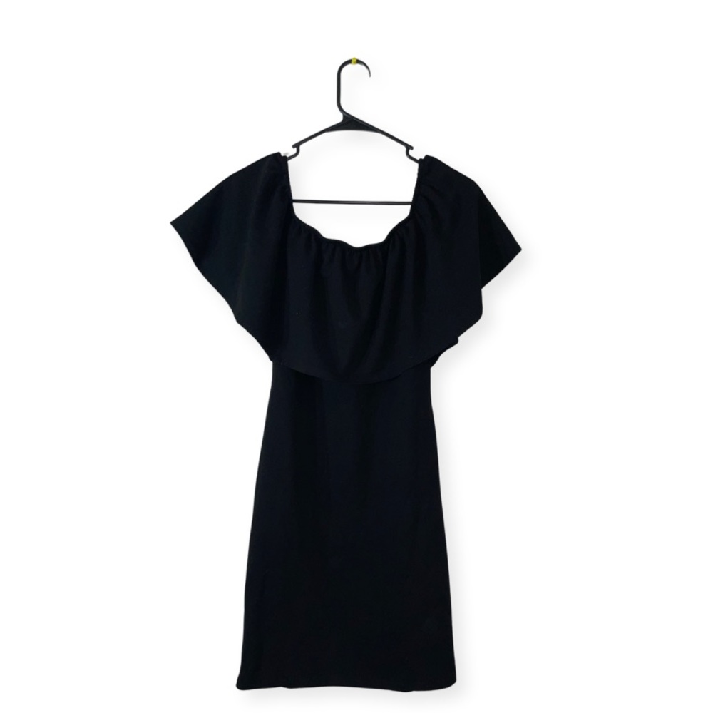 Black off the shoulder dress